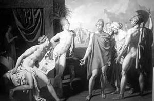 Aquiles recibe a los embajadores de Agamenn, leo de Jean-Auguste Dominique Ingres que se incluye en la muestra que albergar el antiguo Colegio de San Ildefonso
