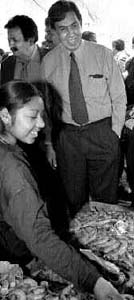 Crdenas en el mercado de la Nueva Viga n Foto: Francisco Olvera