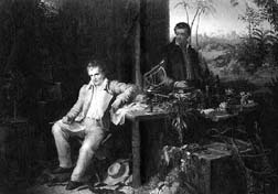 Humboldt y Bonpland en Amrica, una de las ilustraciones que aparecen en el libro de Jaime Labastida