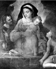 La sagrada familia, siglo XVI, obra de Andrs de Concha que se incluye en el acervo de la Pinacoteca Virreinal n Foto: Fernando Cruz