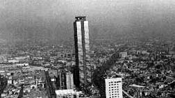 Vista desde las alturas de la contaminacin en el Distrito Federal