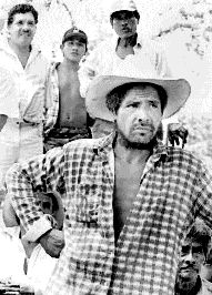 Montiel en agosto de 1998, en una reunin de la Organizacin de Campesinos Ecologistas n Foto: Maribel Gutirrez