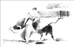 dibujo toros-Morante