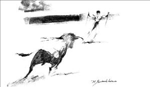 dibujo toros-Joselito Adame