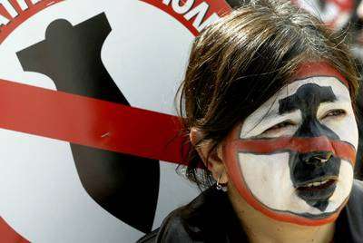 Desoye Bush repudio global a la invasi&oacute;n en Irak