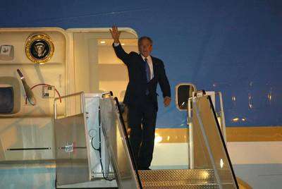 Llega Bush a Canc&uacute;n