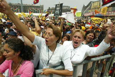 Casi un mes de plant&oacute;n