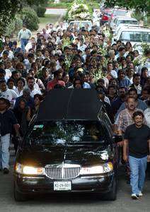 cortejo f&uacute;nebre de Ren&eacute; Calvo
