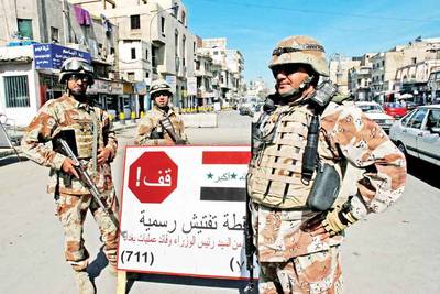 Cercar&aacute; EU barrios completos en Bagdad