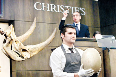 Invaluables piezas paleontol&oacute;gicas, a subasta