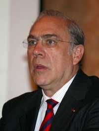 José Angel Gurría, secretario general de la OCDE, durante la conferencia sobre reformas estructurales para la inversión