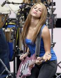 La cantautora colombiana Shakira, durante su participación en el concierto de Hamburgo