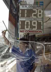 Tipo de cambio en México. El dólar se cotizó a la compra en 11.28 pesos