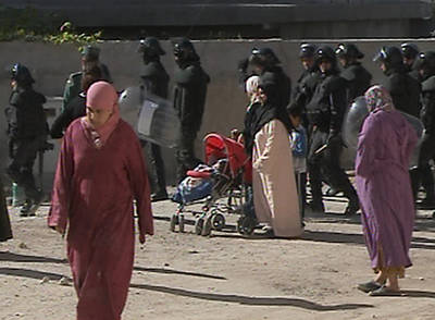 Escena palestina en suburbios madrile&ntilde;os