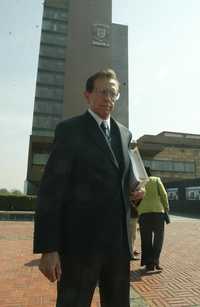 Luis Javier Garrido, tras su cita ante la Junta de Gobierno