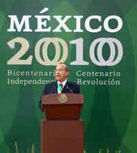 Llama Calder&oacute;n a que los festejos de 2010 generen "reconciliaci&oacute;n"