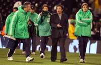 Hugo Sánchez salió sonriente luego de la victoria de México sobre Ghana, pero según palabras de Jorge Vergara en ese cotejo no se logró "nada significativo"