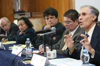 Diego Valadés, durante el seminario organizado por la Facultad de Economía de la Universidad Nacional Autónoma de México