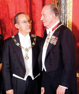 Calder&oacute;n invita en Espa&ntilde;a a invertir en &aacute;reas "autorizadas"