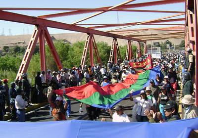 Cierre de la carretera Panamericana en Per&uacute;