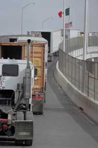 Paso fronterizo en Ciudad Juárez, Chihuahua