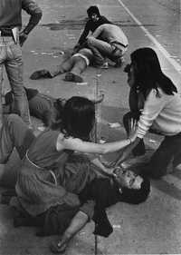 Agresión a manifestantes, en el parque O’Higgins, en mayo del mismo año