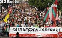 Líderes de la izquierda abertzale encabezaron la movilización