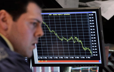 Otro gran desplome burs&aacute;til en cadena