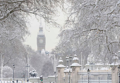 La peor nevada en 20 a&ntilde;os en Londres