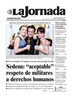 Portada de 2009/02/23. Seleccione para ir a esta edición. Portada de 2009/02/23. Seleccione para ir a esta edición.