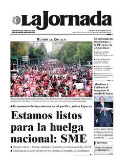 Portada de 2009/11/12. Seleccione para ir a esta edición. Portada de 2009/11/12. Seleccione para ir a esta edición.