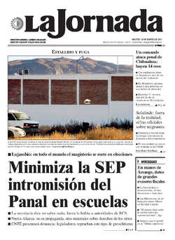 Portada de 2011/01/18. Seleccione para ir a esta edición. Portada de 2011/01/18. Seleccione para ir a esta edición.