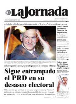 Portada de 2011/11/07. Seleccione para ir a esta edición. Portada de 2011/11/07. Seleccione para ir a esta edición.