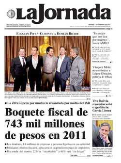 Portada de 2012/02/07. Seleccione para ir a esta edición. Portada de 2012/02/07. Seleccione para ir a esta edición.