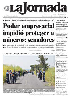 Portada de 2012/10/27. Seleccione para ir a esta edición. Portada de 2012/10/27. Seleccione para ir a esta edición.