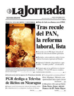 Portada de 2012/11/08. Seleccione para ir a esta edición. Portada de 2012/11/08. Seleccione para ir a esta edición.