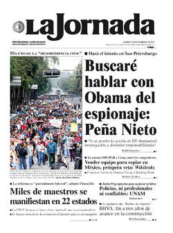 Portada de 2013/09/05. Seleccione para ir a esta edición. Portada de 2013/09/05. Seleccione para ir a esta edición.