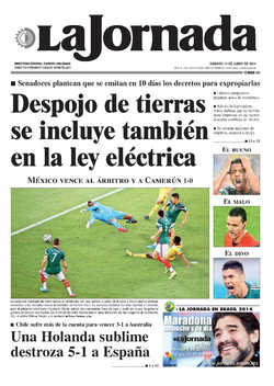 Portada de 2014/06/14. Seleccione para ir a esta edición. Portada de 2014/06/14. Seleccione para ir a esta edición.