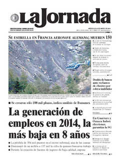 Portada de 2015/03/25. Seleccione para ir a esta edición. Portada de 2015/03/25. Seleccione para ir a esta edición.