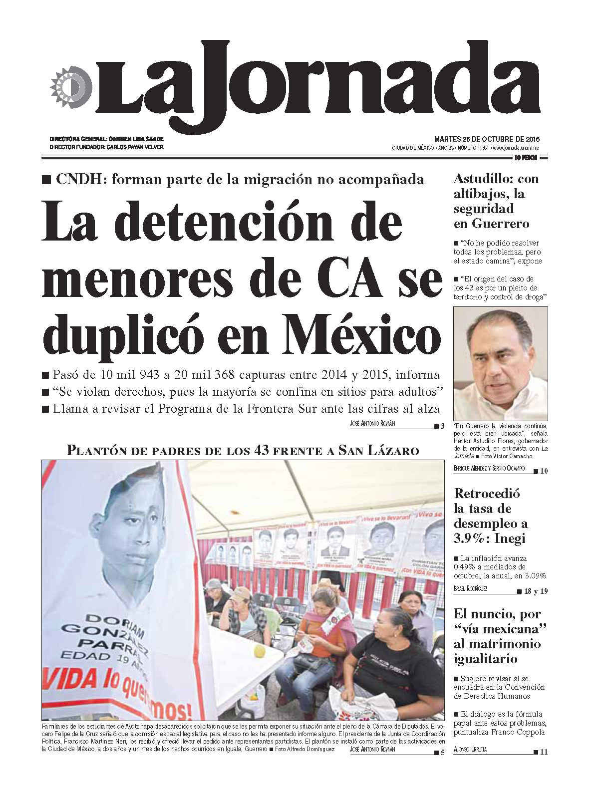 Portada de 2016/10/25. Seleccione para ir a esta edición. Portada de 2016/10/25. Seleccione para ir a esta edición.