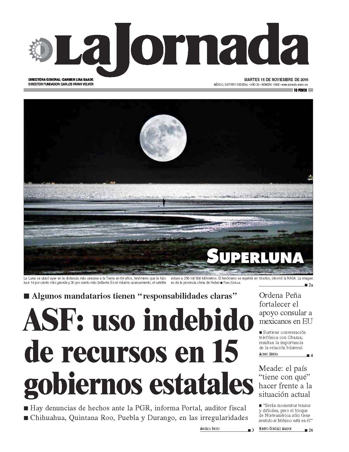 Portada de 2016/11/15. Seleccione para ir a esta edición. Portada de 2016/11/15. Seleccione para ir a esta edición.