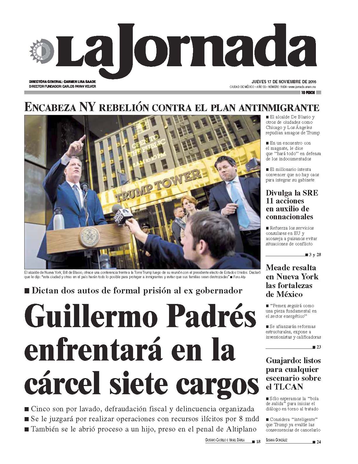 Portada de 2016/11/17. Seleccione para ir a esta edición. Portada de 2016/11/17. Seleccione para ir a esta edición.