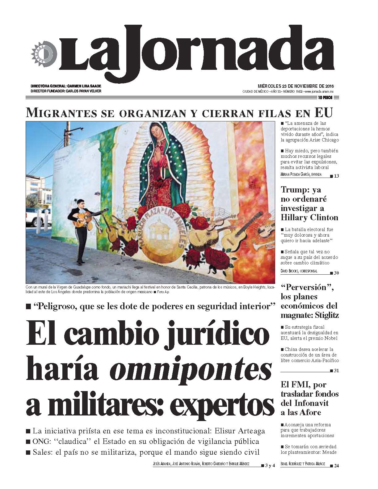 Portada de 2016/11/23. Seleccione para ir a esta edición. Portada de 2016/11/23. Seleccione para ir a esta edición.