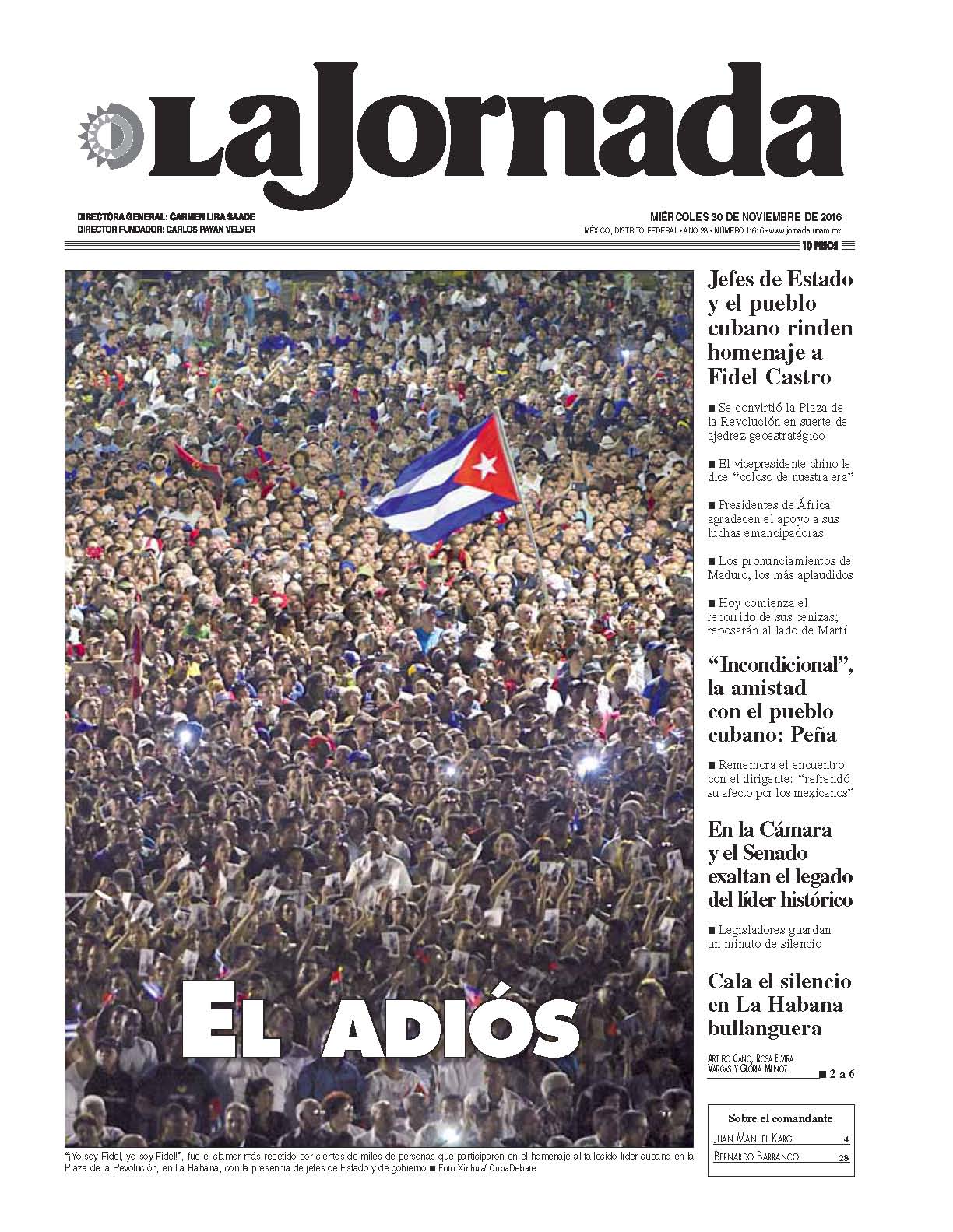 Portada de 2016/11/30. Seleccione para ir a esta edición. Portada de 2016/11/30. Seleccione para ir a esta edición.