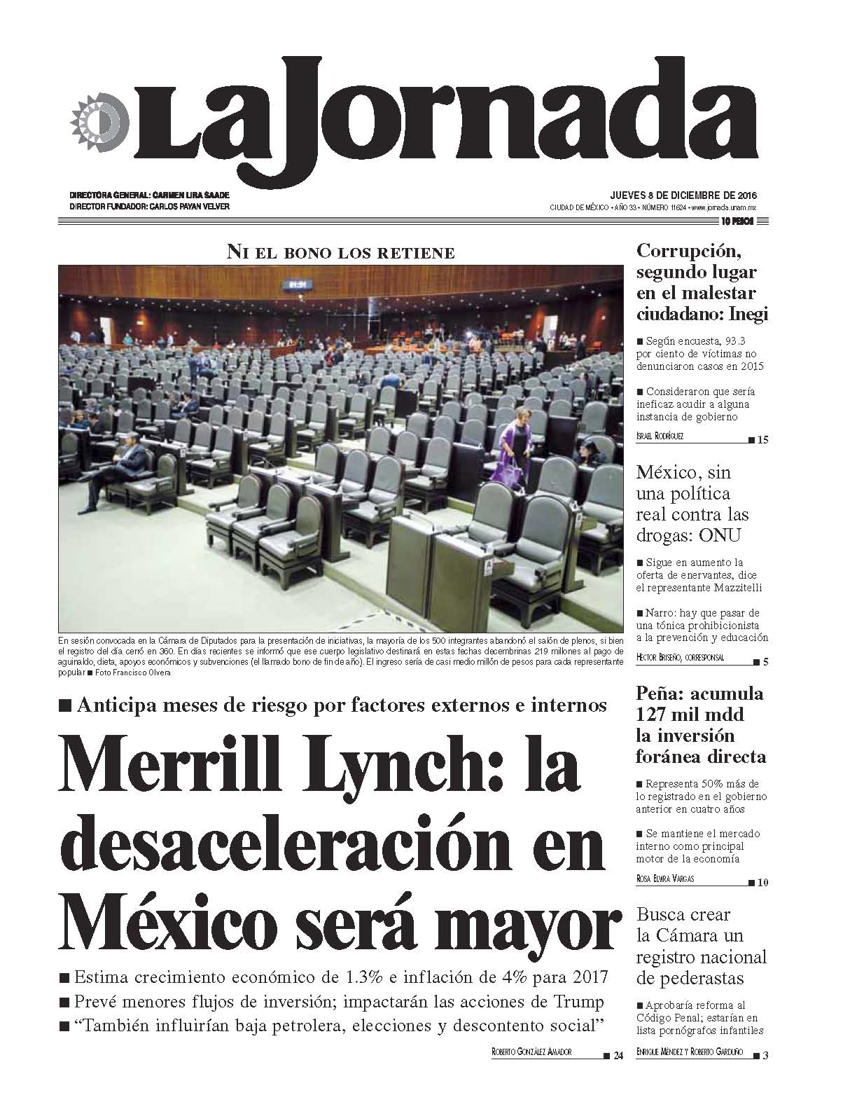 Portada de 2016/12/08. Seleccione para ir a esta edición. Portada de 2016/12/08. Seleccione para ir a esta edición.