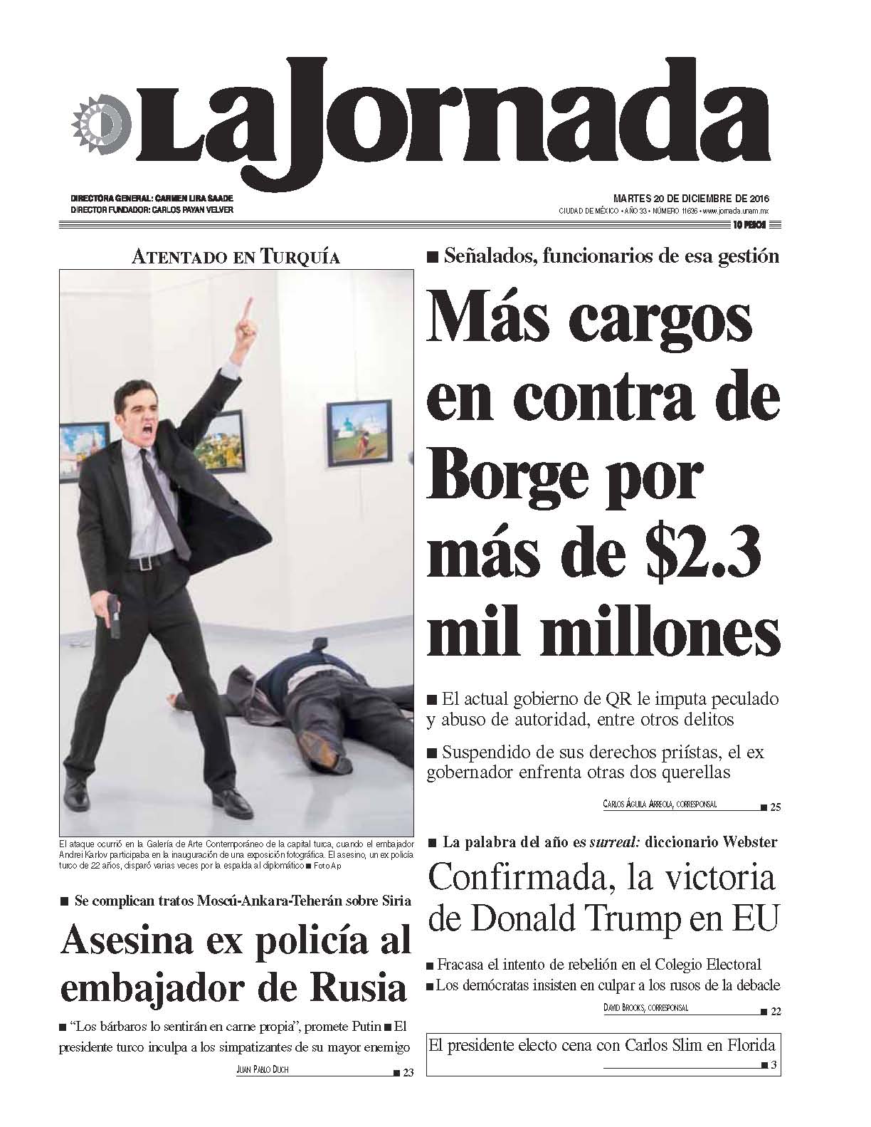 Portada de 2016/12/20. Seleccione para ir a esta edición. Portada de 2016/12/20. Seleccione para ir a esta edición.