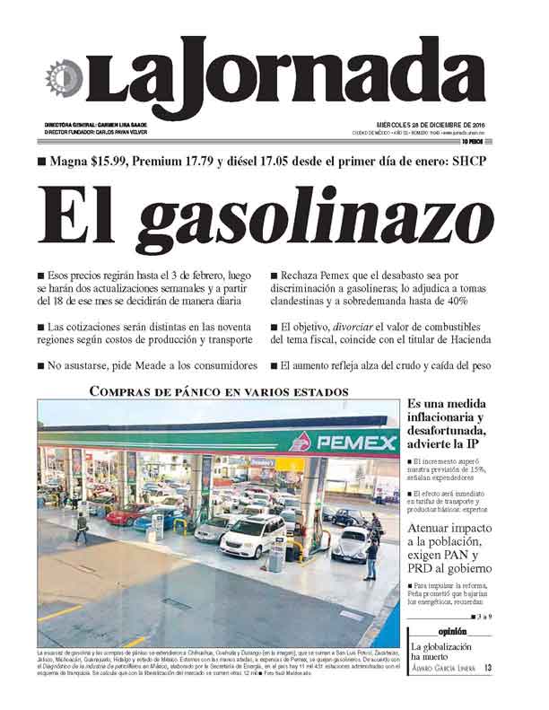 Portada de 2016/12/28. Seleccione para ir a esta edición. Portada de 2016/12/28. Seleccione para ir a esta edición.