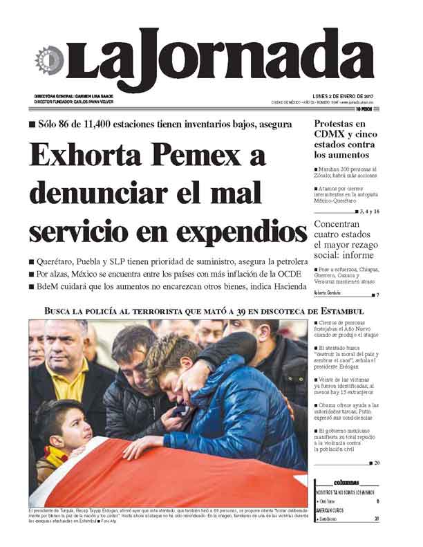 Portada de 2017/01/02. Seleccione para ir a esta edición. Portada de 2017/01/02. Seleccione para ir a esta edición.