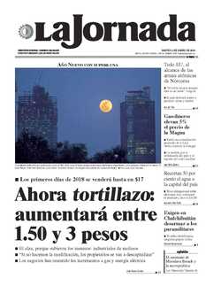 Portada de 2018/01/02. Seleccione para ir a esta edición. Portada de 2018/01/02. Seleccione para ir a esta edición.