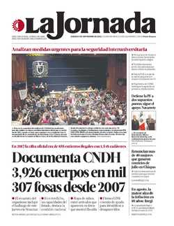 Portada de 2018/09/08. Seleccione para ir a esta edición. Portada de 2018/09/08. Seleccione para ir a esta edición.